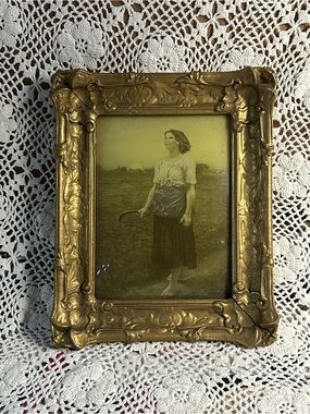 Antique Gold Ornate Picture Frame with “Song of the Lark” print